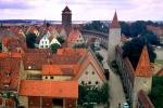 Towers, homes, houses, buildings, Town Wall, Rothenburg ob der Tauber, Middle Franconia, Ansbach, Bavaria, CEGV05P05_16B