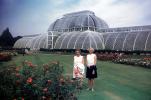 Royal Botanic Gardens, Greenhouse, Conservatory, Women, Lawn, Roses, Gardens, Kew Gardens, Victorian, Conservancy of Flowers