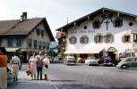 Hotel Alte Post, Wall Art, Luftlmalerei, wall-painting, Oberammergau, Garmisch-Partenkirchen, Bavaria, August 1959, CEGV05P06_10