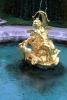 Golden Statue, bow and arrow, angel, gilded, Water Fountain, aquatics, Cupid, Linderhof Palace, Schloss, Museum, Ettal, Bavaria, CEGV05P08_04