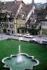 Water Fountain, aquatics, Lawn, Park, cars, street, buildings, Meersburg, Baden-WŸrttemberg, TŸbingen, Bodenseekreis, CEGV05P11_06