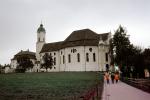 Pilgrimage Church of Wies, landmark building, tower, rococo, Steingaden, Weilheim-Schongau, Bavaria