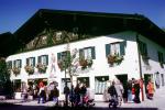 flowers, building, stores, shops, Oberammergau, Garmisch-Partenkirchen district, Bavaria, CEGV05P15_19