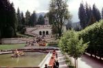 Pond, Gardens, Trees, Stairs, Statue, Sculpture, Linderhof Palace, Schloss, Museum, Ettal, Bavaria
