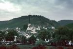 church, buildings, hills, mountains, homes, houses, village, Mosel River, CEGV06P06_01