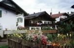 homes, buildings, balcony, Flower Garden, Garmisch, Garmisch-Partenkirchen, Bavaria