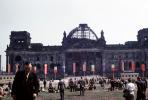Reichstag Ruins, WWII, War Damage, Palace, Government Building, Bundestag, German national Parliament, Landmark, Berlin,, 1952, 1950s, CEGV06P14_10