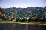 Rhine River, Church, Cathedral, Hillside, Hilltop, Mountains, Trees, (Rhein)