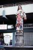 Ornate Female Statue, sculpture, column, colorful, clown, opulant, CEGV07P15_05