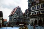 Town Square, Steps, Rothenburg ob der Tauber, Bavaria, Middle Franconia, Ansbach