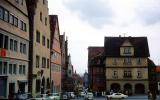 Town Square, Cars, Rothenburg ob der Tauber, Bavaria, Middle Franconia, Ansbach