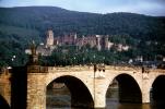 Karl Theodor Bridge, Alte BrŸcke, Neckar River, Heidelberg Castle, Schloss, mountains, CEGV08P03_10
