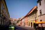 Buildings, Homes, Houses, one-way street, cars, Budapest