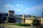 Szechenyi Chain Bridge, Chain Suspension Bridge, Danube River, Budapest, CEHV01P02_01.2591