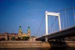 Elisabeth Suspension bridge, Danube River, Budapest, CEHV01P02_06.2591