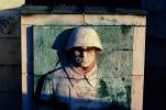 Russian Soldier bar-Relief, Helmet, collar, Statue, Freedom Monument, Gellert hill, Szabadsag Szobor, Budapest