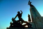 Freedom Monument, Man fighting, Gellert hill, Szabadsag Szobor, Budapest, CEHV01P05_13.2591