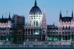 Parliament Building, Danube River, Budapest, landmark, legislative building, Twilight, Dusk, Dawn, CEHV01P05_17