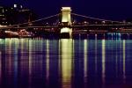 Szechenyi Chain Bridge, Chain Suspension Bridge, Danube River, Budapest, CEHV01P06_11