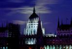 Parliament Building, Danube River, Budapest, landmark, legislative building, Twilight, Dusk, Dawn, CEHV01P06_13