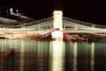 Szechenyi Chain Bridge, Chain Suspension Bridge, Danube River, Budapest, CEHV01P07_03