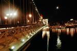 Szechenyi Chain Bridge, Chain Suspension Bridge, Danube River, Budapest, CEHV01P08_07