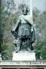 Szent Laszlo, chain mail, sword, lion, man, beard, pedestal, Bronze Statue, Millennium Monument, Heroes Square, Budapest