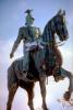 Equestrian Statue, Man, Soldier, Horse, Sculpture, Bronze, Patina, Budapest