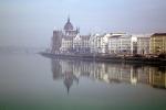 Parliament Building reflecting in the Danube River, Budapest