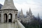 Fishermans Bastion, Cone Roof, Buda Castle Hill, Budapest, CEHV01P13_15