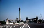 Heroe's square, Hos?k tere, Millennium Memorial, statue complex, colonnades, famous landmark, Budapest, CEHV01P15_02