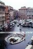 Fontana della Barcaccia, Piazza di Spagna, Water Fountain, aquatics, Parked Cars, Crosswalk, Building, rain, CEIV01P01_08