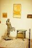 Statue, Wall Paintings, tilework, table, Pompei