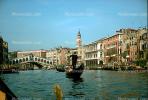 Rialto, Gondola, Grand Canal, Venice, Waterway, Canal