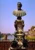 Bolero Cellini Bust, Statue, Arno River, Florence