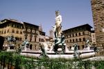 Fountain of Neptune in Florence, Italian: Fontana del Nettuno, Signoria square, Trident, CEIV02P12_10