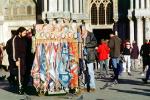 Scarf Vendor, tourists, Venice, CEIV02P14_16