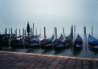 Gondolas in the Fog, Fogy Myst, Mist, Venice, Waterway, Canal, CEIV03P02_12