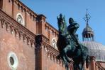 Victor Emanuel II, Bronze Equestrian Statue, Castello District of Venice
