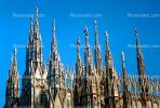 Statues, Spires, Milan Cathedral (Italian: Duomo di Milano), CEIV03P08_02.0934