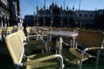 Cafe, Chairs, Tables, Saint Marks Square, Venice, CEIV05P05_12