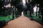 Path, Park Bench, Trees, Rome, CEIV06P03_10