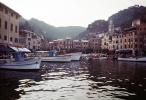Portofino, harbor, fishing village, building, shore, Genoa, Italian Riviera, CEIV07P03_13