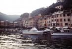 harbor, fishing village, building, shore, Portofino, Genoa, Italian Riviera, CEIV07P03_15