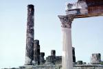 columns, ruins, Pompei