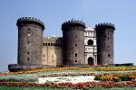 Castello Nuovo, castle Nuovo, (New castle), landmark, Turret, Tower, CEIV07P06_01