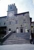 stairs, steps, Clock Tower, building, Cortona, Arezzo, Tuscany, Italy, CEIV07P10_14