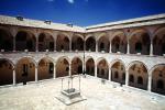 Cloister, couryard, Basilica of Saint Francis, Assisi, Perugia, Umbria