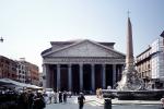 Pantheon, Building, Fountain Obelisk, Piazza della Rotonda, famous landmark, monument, CEIV08P02_10