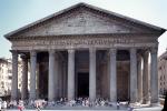 Pantheon, Piazza della Rotonda, famous landmark, monument, Building, granite Corinthian columns, CEIV08P02_11